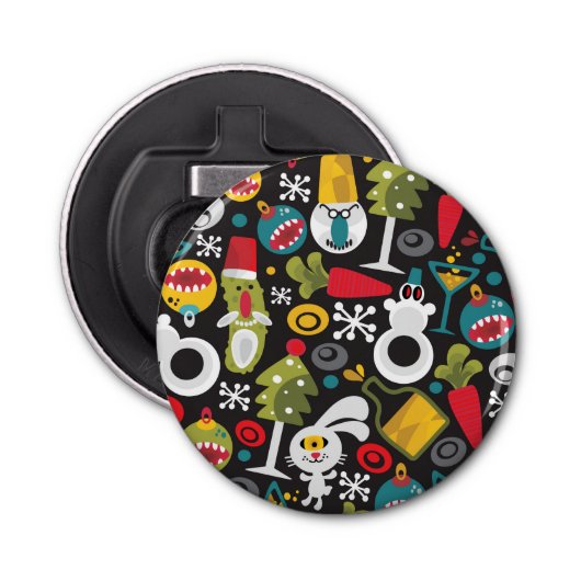 vUglyクリスマスおよび明けましておめでとう 栓抜き (正面)