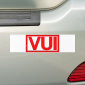 Vuiスタンプ バンパーステッカー (車上)