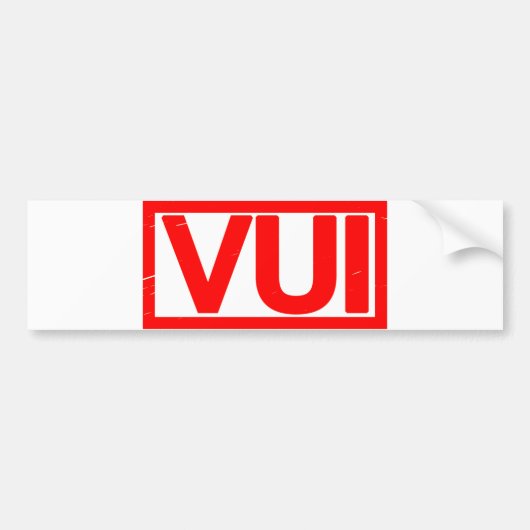 Vuiスタンプ バンパーステッカー (正面)