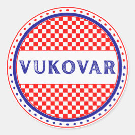 Vukovar City Pride Emblem – Croatian Identity ラウンドシール