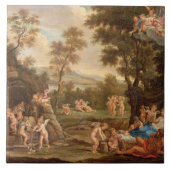 Vulcanの炉、18世紀の金星 タイル (正面)