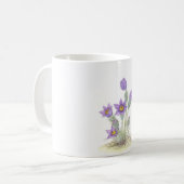 vulgaris Pulsatilla -カスタマイズ コーヒーマグカップ (正面左)