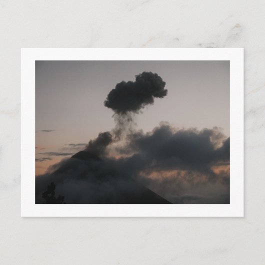 Vulkan Fuego in Guatemala シーズンポストカード (正面)
