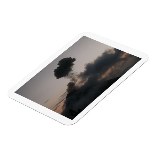 Vulkan Fuego in Guatemala マグネット (左側)