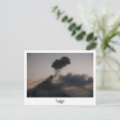 Vulkan Fuego in Guatemala beim Sonnenuntergang ポストカード (スタンド正面)