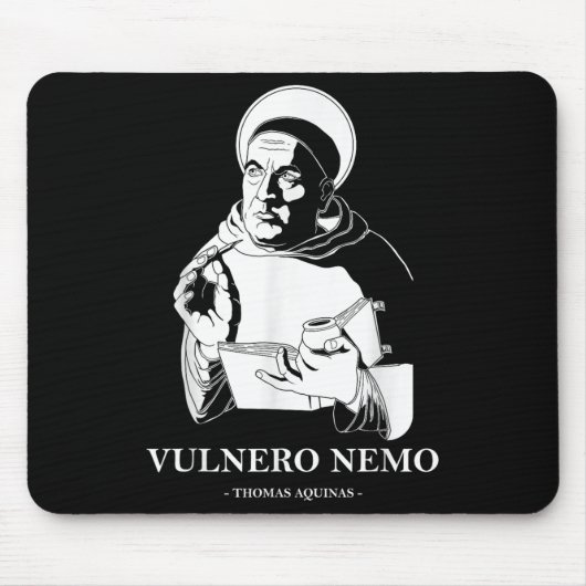 Vulnero Nemo Catholic Saint Thomas Aquinas Quote  マウスパッド (正面)
