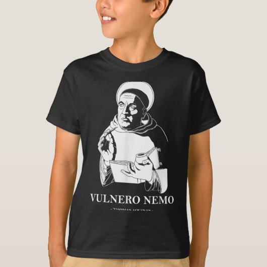 Vulnero Nemo Catholic Saint Thomas Aquinas Quote  Tシャツ (正面)