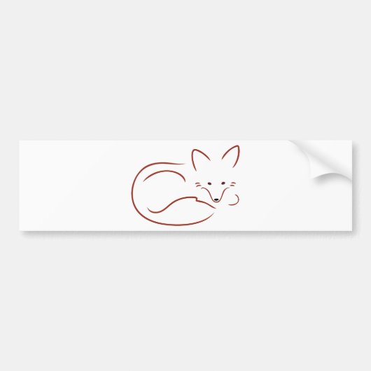 VulpesのVulpes バンパーステッカー (正面)