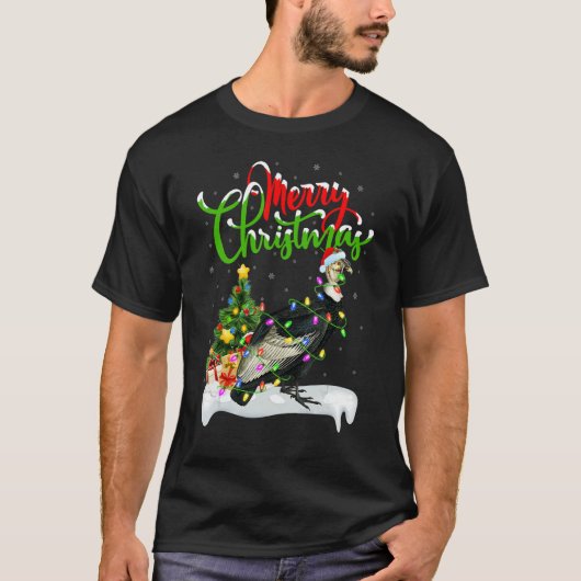 Vulture Bird  Xmas Decorations Santa Vulture Chris Tシャツ (正面)