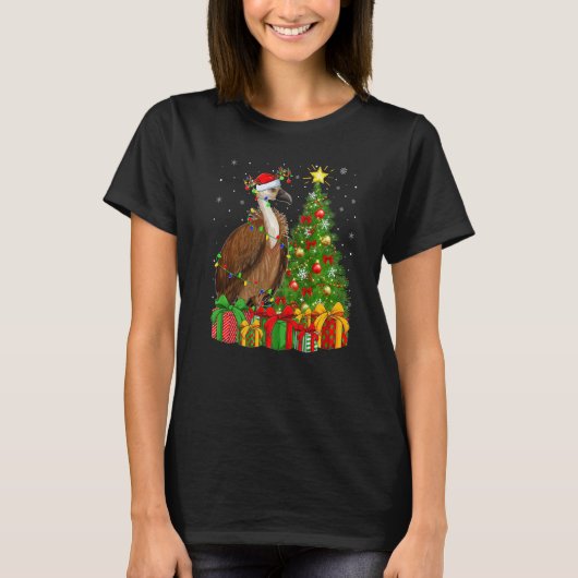 Vulture Bird  Xmas Holiday Santa Vulture Christmas Tシャツ (正面)