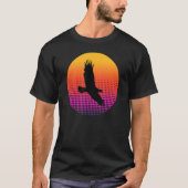 Vulture Eagle Bird Flying in the Sky at Sunset Ani Tシャツ (正面)