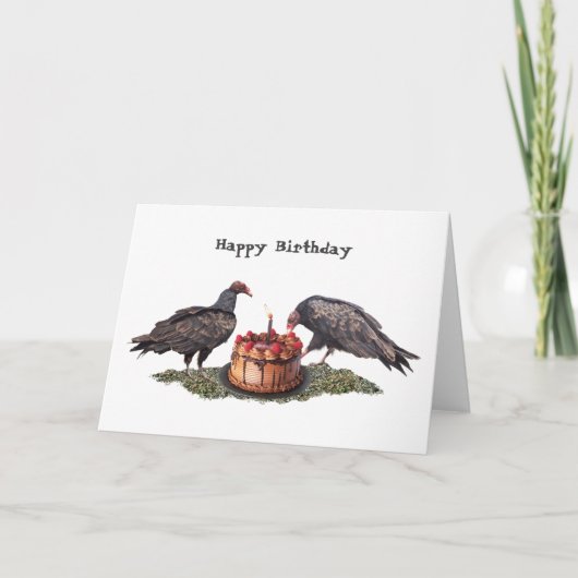 Vultures Birthday Card カード (正面)
