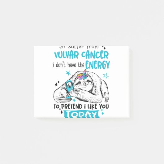 Vulvar Cancer Awareness Month Ribbon Gifts ポストイット (正面)