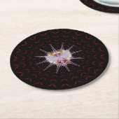 VURIバグ ラウンドペーパーコースター (アングル)