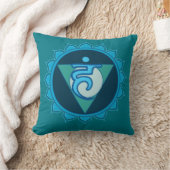 Vushdhaまたはスロートブルーチャクラクッション クッション (ブランケット)