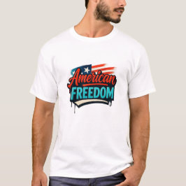 Vushii アメリカ自由 グラフィック tシャツ