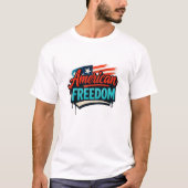 Vushii American Freedom Graphic Tシャツ (正面)