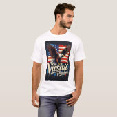 Vushii Eagle フリーダム グラフィック Tシャツ (正面フル)