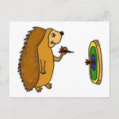 VV – ヘッジホッグおもしろい投げダーツアニメ ポストカード (正面)