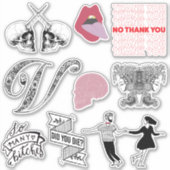 VWのシックなアイコンステッカー シール (正面)