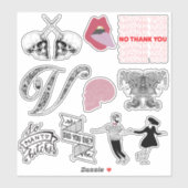 VWのシックなアイコンステッカー シール (シート)