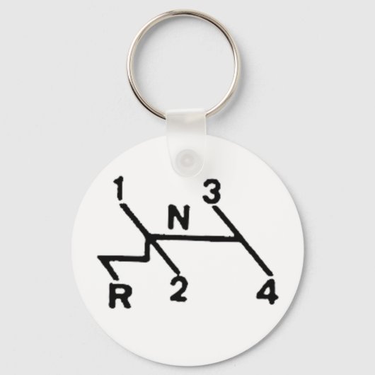 VWシフトパターン キーホルダー (正面)