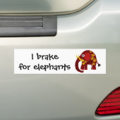 VW-象およびデイジーの原住民の芸術 バンパーステッカー (車上)