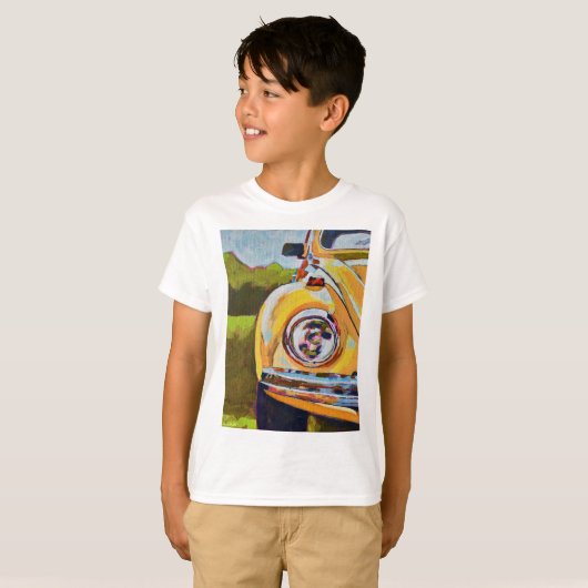 VW Bug Painting - Gift for VW Bug Lovers Tシャツ (正面フル)