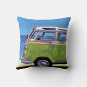 VW Van Painting - Gift for VW Lovers クッション (裏面)