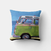 VW Van Painting - Gift for VW Lovers クッション (正面)