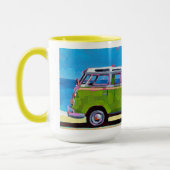 VW Van Painting - Gift for VW Lovers マグカップ (左)