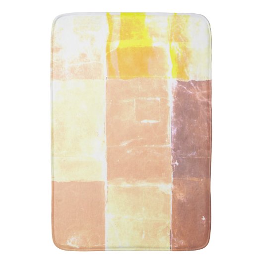 Vwndrettiイエローソフトカラー バスマット (正面縦)