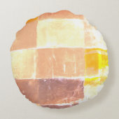 Vwndrettiイエローソフトカラー ラウンドクッション (裏面)