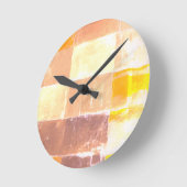 Vwndrettiイエローソフトカラー ラウンド壁時計 (傾斜)