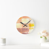 Vwndrettiイエローソフトカラー ラウンド壁時計 (ホーム)