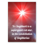 VX射手座 テーブルナンバー (裏面)