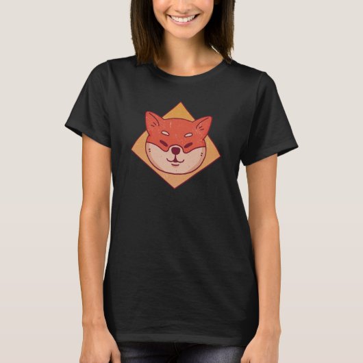 VXL柴犬ユニドッグ顔ヘッド Tシャツ (正面)