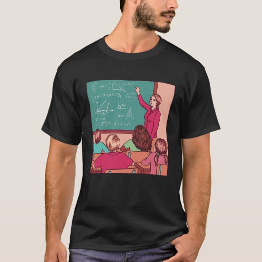 VXLS先生教えのホームスクーリング教育数学 Tシャツ (正面)