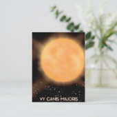 VY Canis Majoris 太陽 スペース アート ポスター ポストカード (スタンド正面)