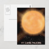 VY Canis Majoris 太陽 スペース アート ポスター ポストカード (正面/裏面)