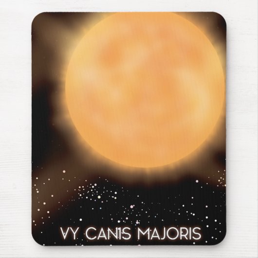 VY Canis Majoris 太陽 宇宙 アート ポスター マウスパッド (正面)