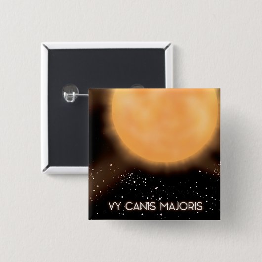 VY Canis Majoris Sun宇宙アートポスター。 缶バッジ (正面&裏面)