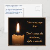 Vykort — Candle ポストカード (正面/裏面)