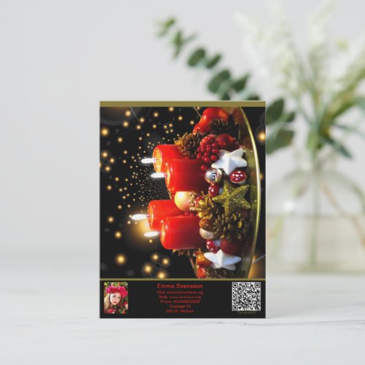 Vykort — Connect, Christmas ポストカード (スタンド正面)