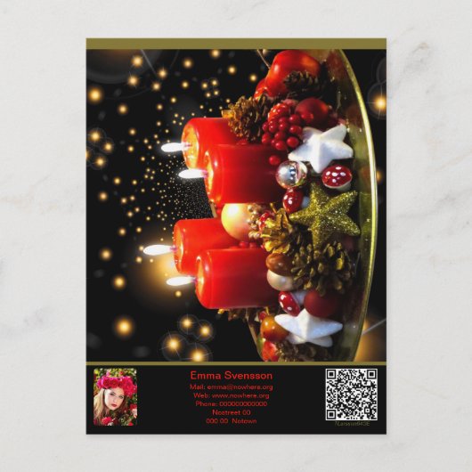 Vykort — Connect, Christmas ポストカード (正面)