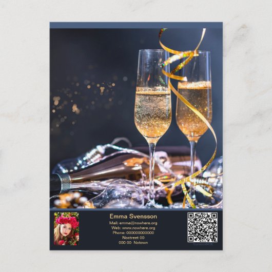 Vykort — Connect, Party ポストカード (正面)