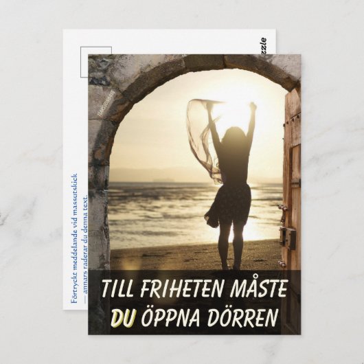 Vykort — Frihetens dörr ポストカード (正面/裏面)