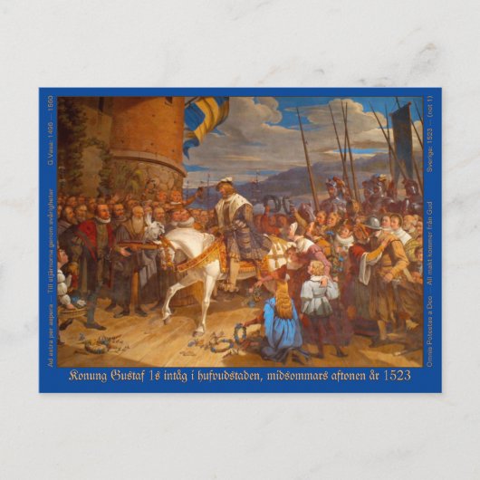 Vykort — Gustav Vasa ポストカード (正面)