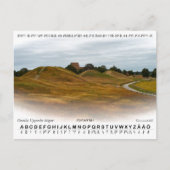 Vykort — Kungshögarna + runalfabetet ポストカード (正面)