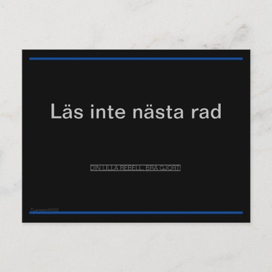 Vykort — Rebell ポストカード (正面)